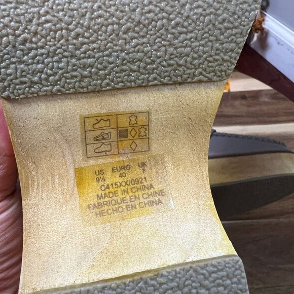 Kelsi Dagger Brooklyn Window Dove Clog Sz 9.5M in Wild Veg Leather - Picture 11 of 11